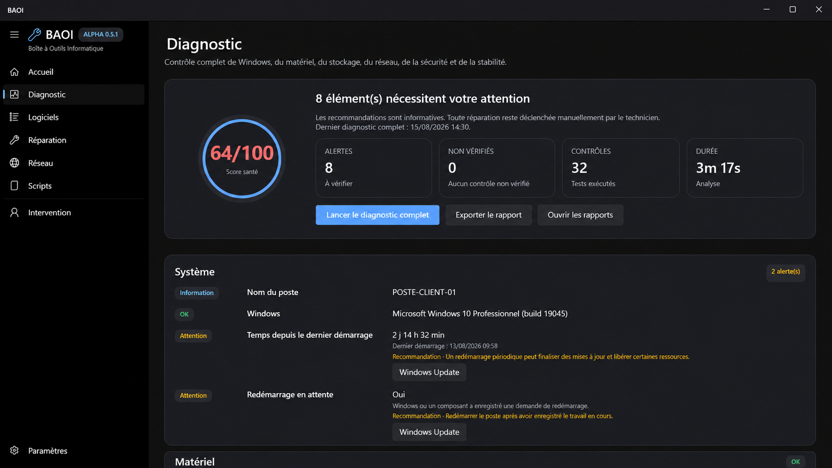 BAOI — Diagnostic