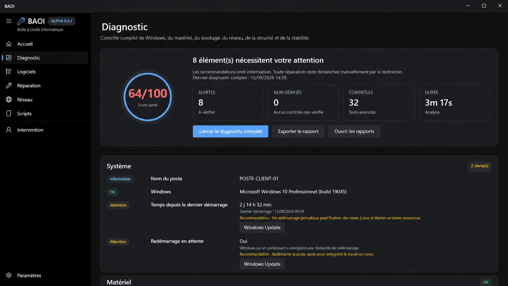 BAOI — Diagnostic